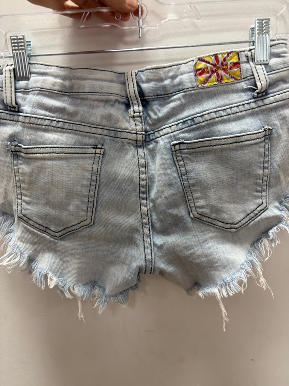 Machine distressed Denim Shorts size M (7/8)